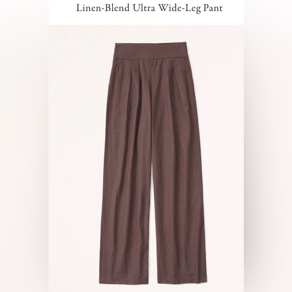 Abercrombie Linen blend Ultra wide pant
